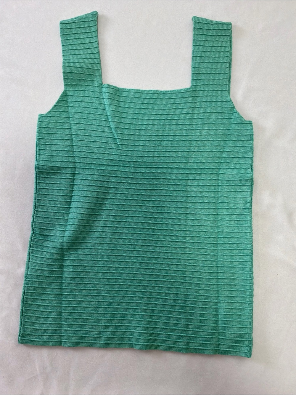 Imily Bela Ribbed Square-Neck Tank Top in Mint Green - Picture 8 of 8